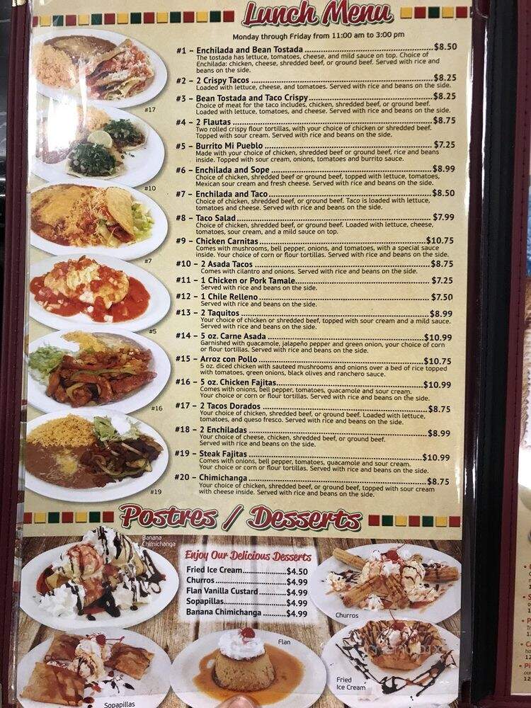 Taqueria El Mar Mi Pueblo - Olympia, WA menu_pic