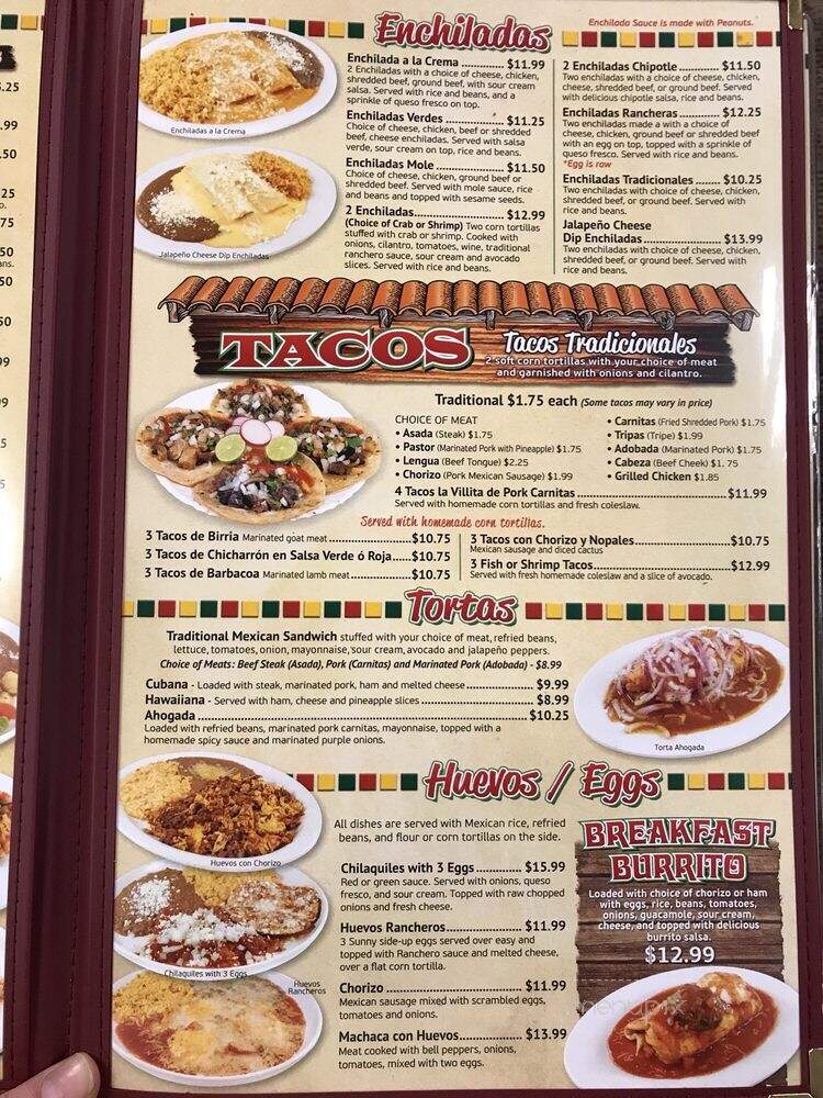 Taqueria El Mar Mi Pueblo - Olympia, WA menu_pic
