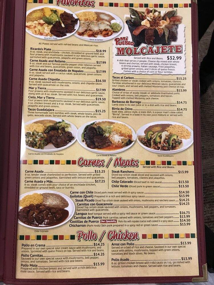 Taqueria El Mar Mi Pueblo - Olympia, WA menu_pic