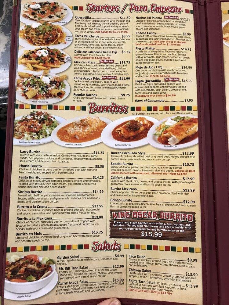 Taqueria El Mar Mi Pueblo - Olympia, WA menu_pic