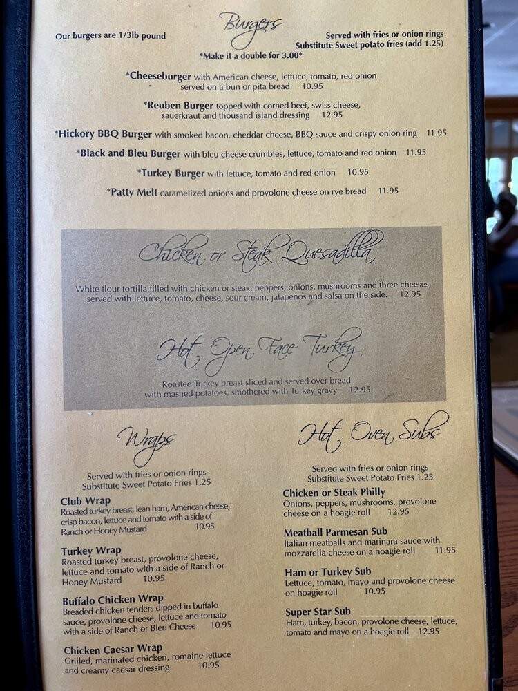 Cafe South - Charlotte, NC menu_pic
