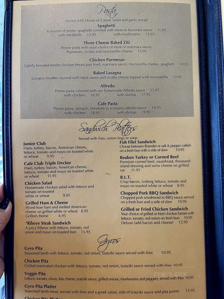Cafe South - Charlotte, NC menu_pic
