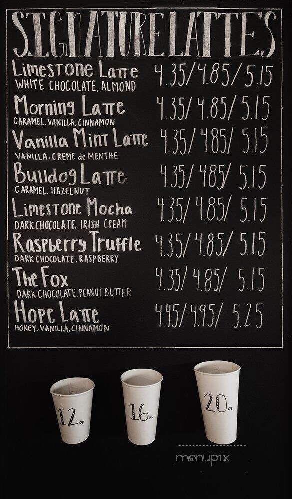 Limestone Coffee & Tea - Batavia, IL menu_pic