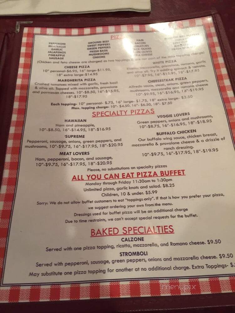 Mike's Pizza and Pasta - Hendersonville, NC menu_pic
