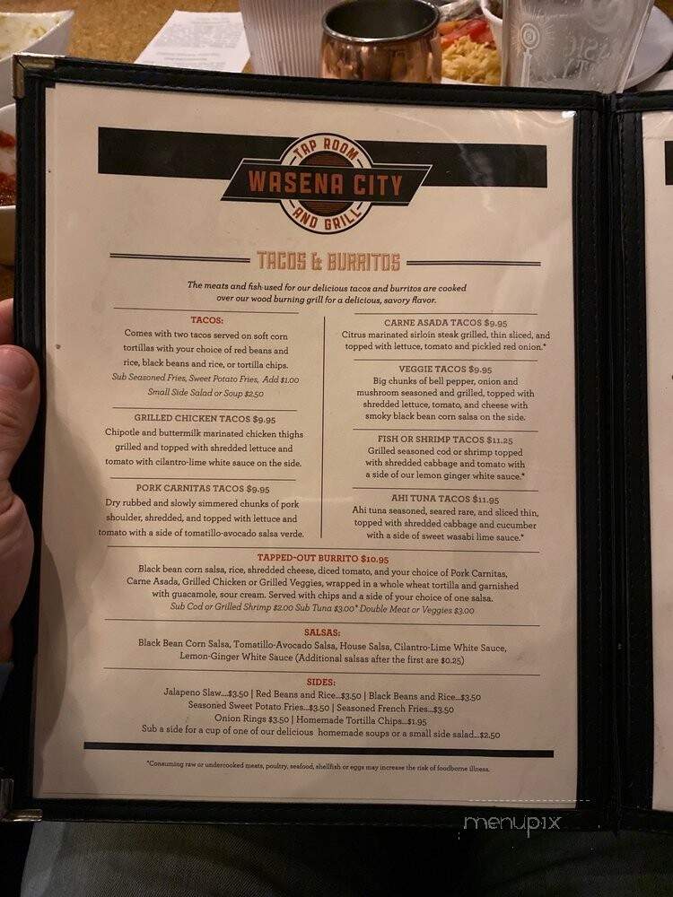 Wasena City Tap Room & Grill - Roanoke, VA menu_pic