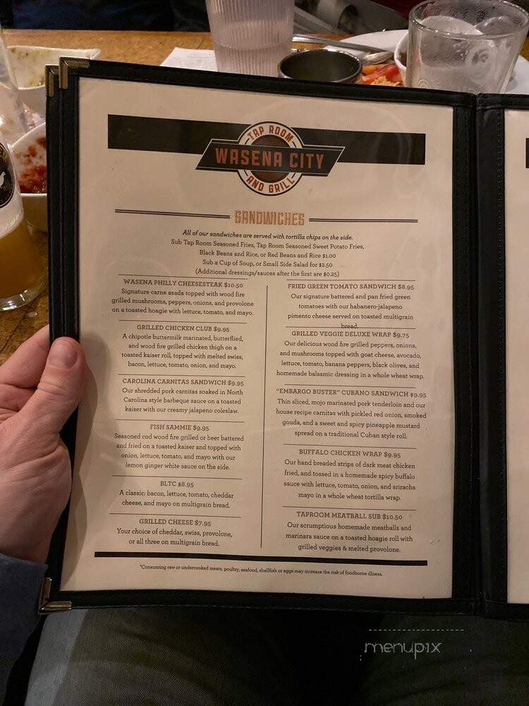 Wasena City Tap Room & Grill - Roanoke, VA menu_pic
