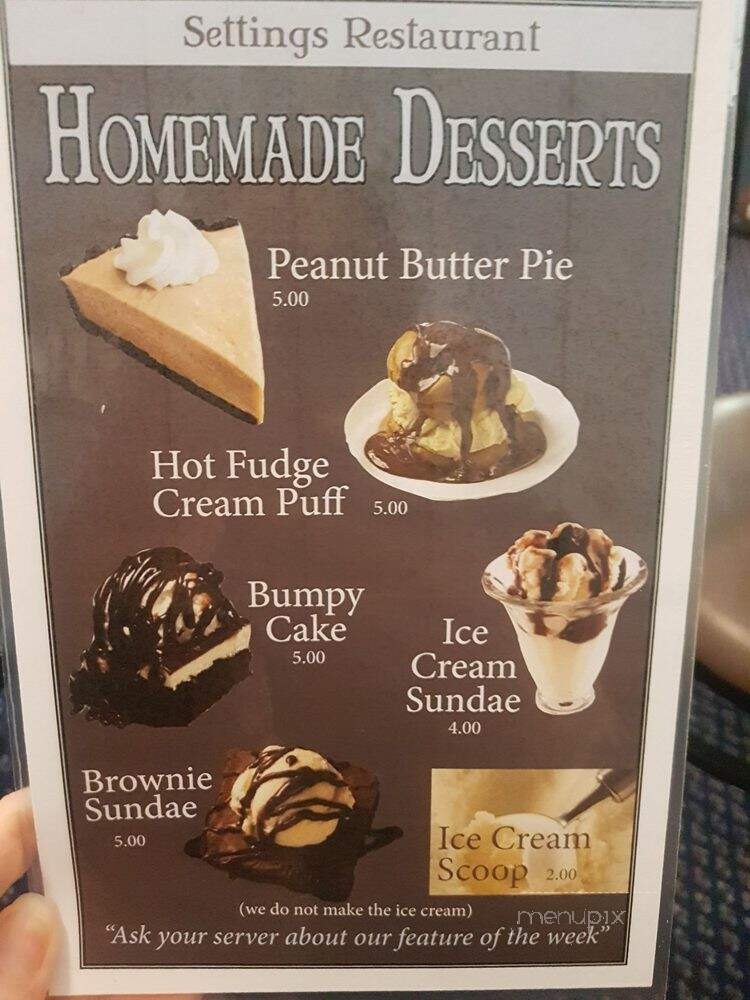The Settings Restaurant - Traverse City, MI menu_pic