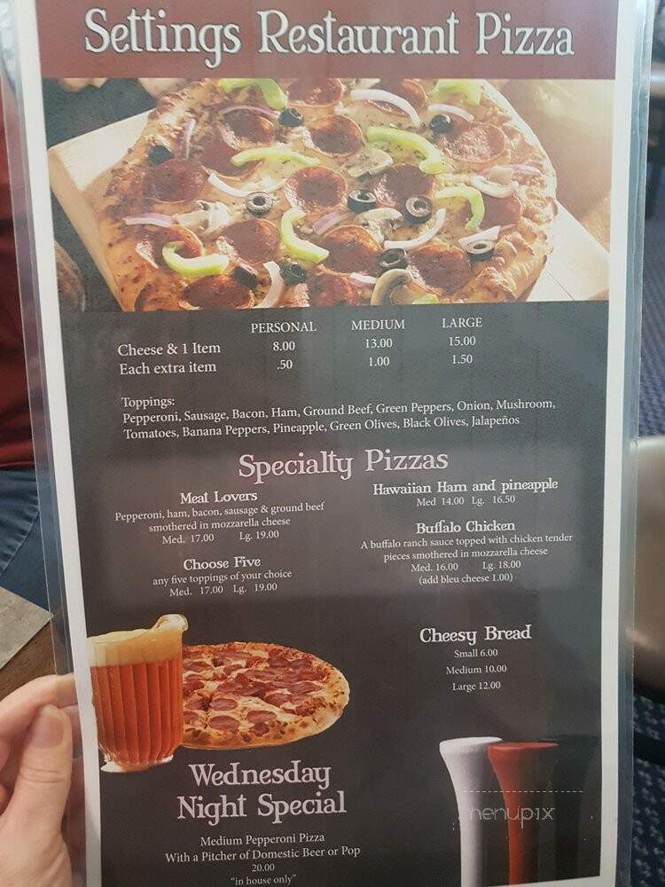 The Settings Restaurant - Traverse City, MI menu_pic