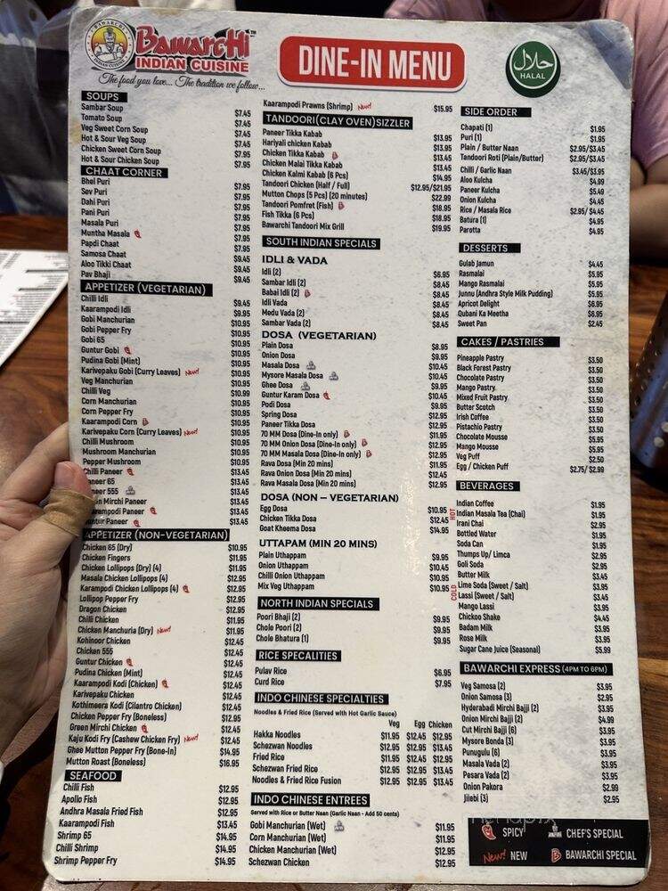 Bawarchi Biryani Point - Plano, TX menu_pic