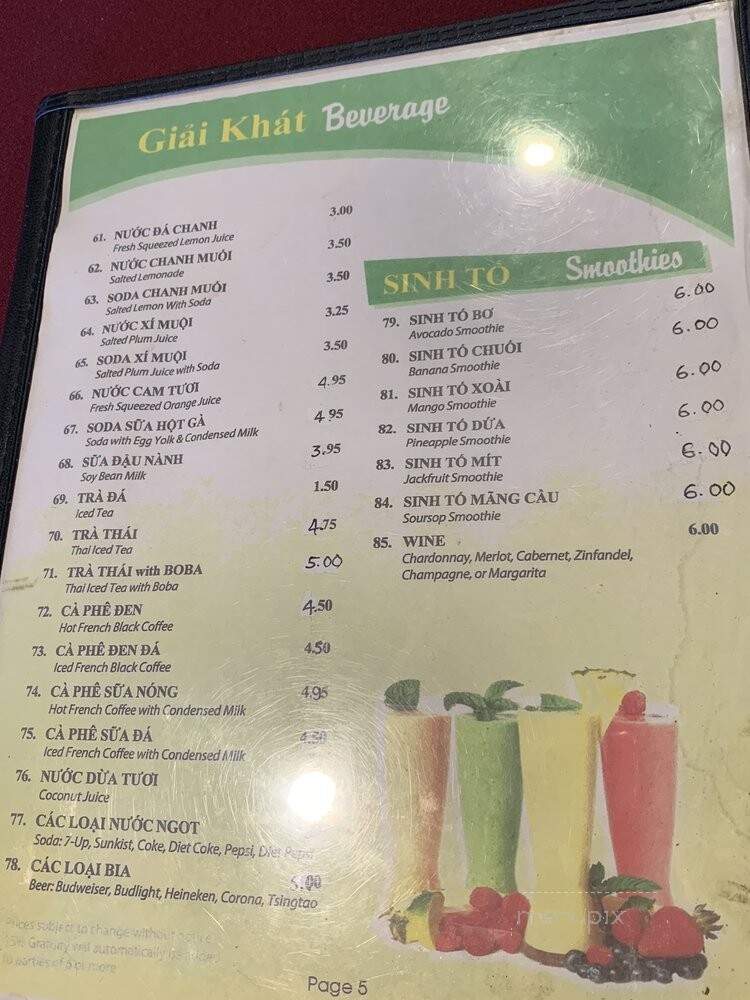 Pho Ct - Canoga Park, CA menu_pic