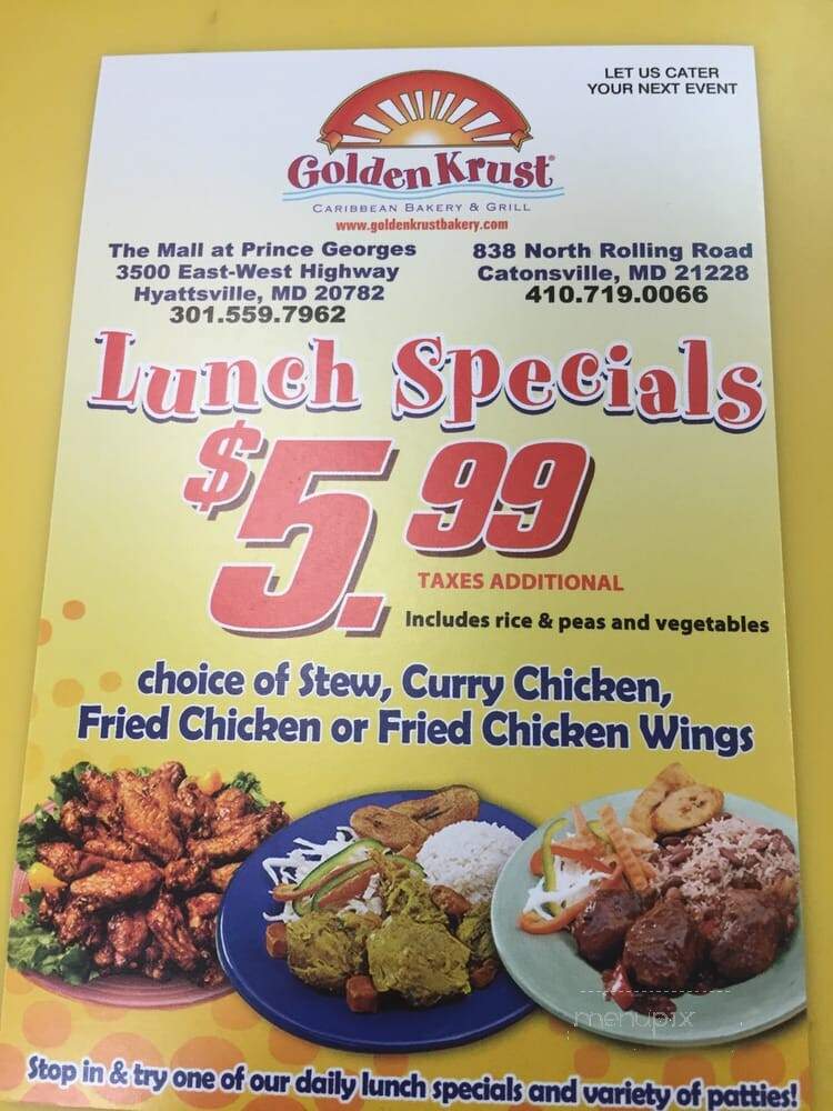 Golden Krust Caribbean Bakery Grill - Catonsville, MD