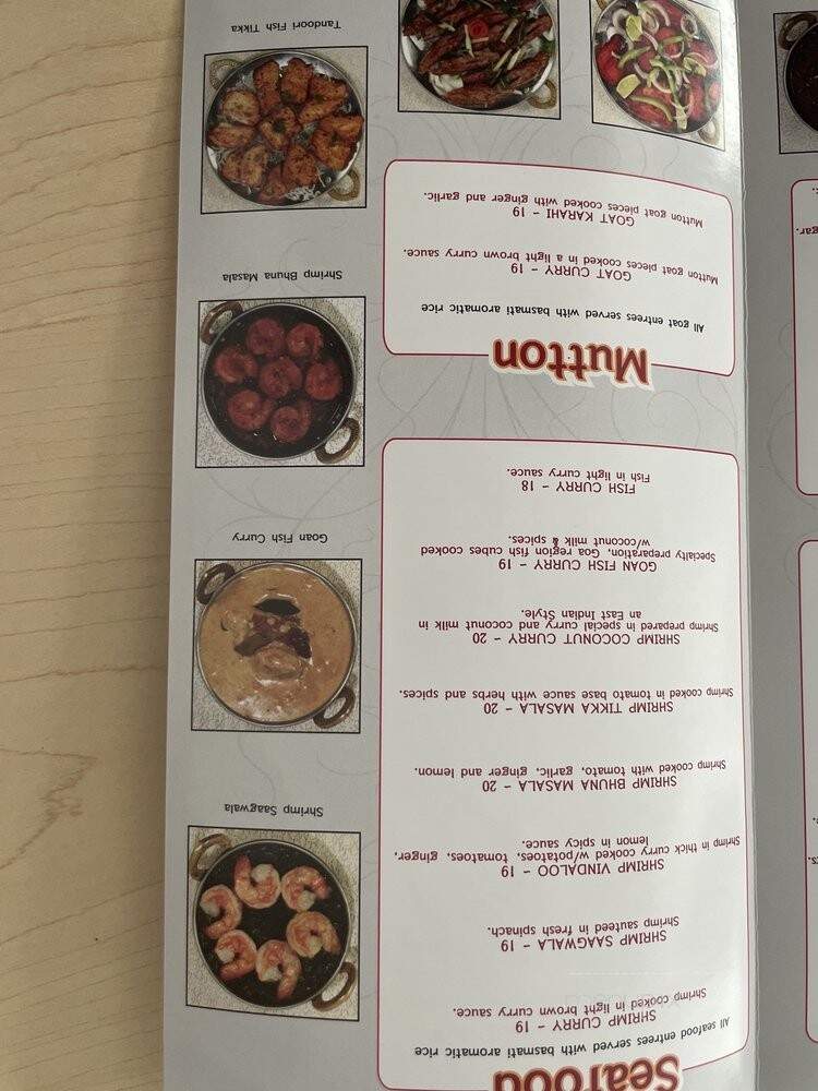 Veerjee Indian - Canoga Park, CA menu_pic