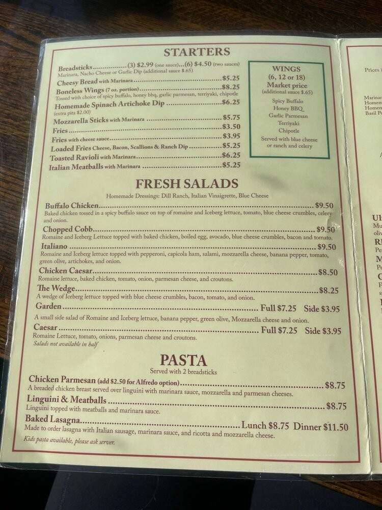 The Red Pepperoni - Madison, IN menu_pic