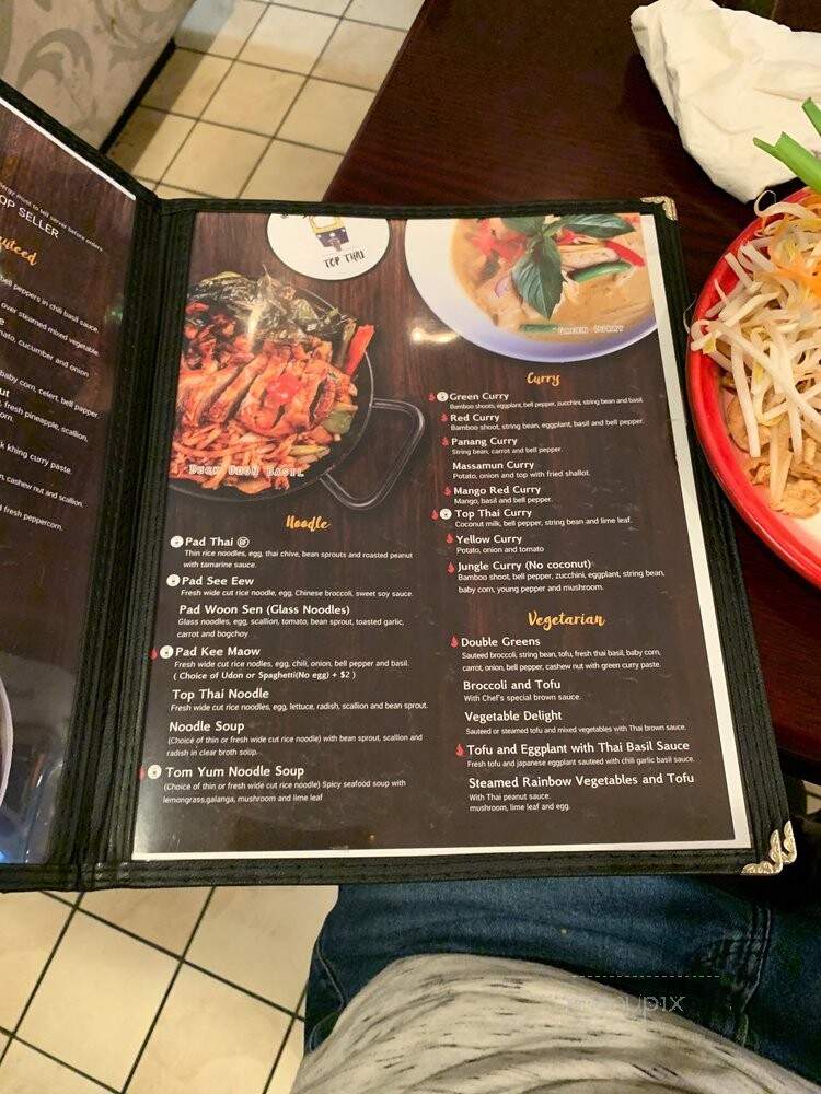 Top Thai Restaurant - Brooklyn, NY menu_pic
