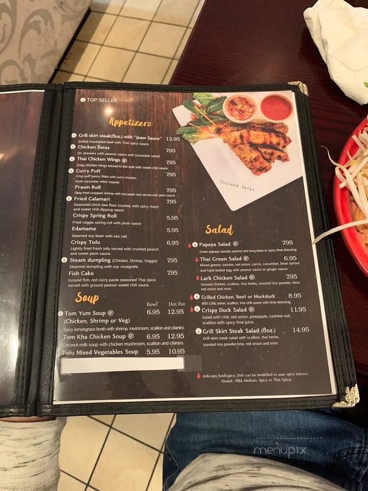 Top Thai Restaurant - Brooklyn, NY menu_pic