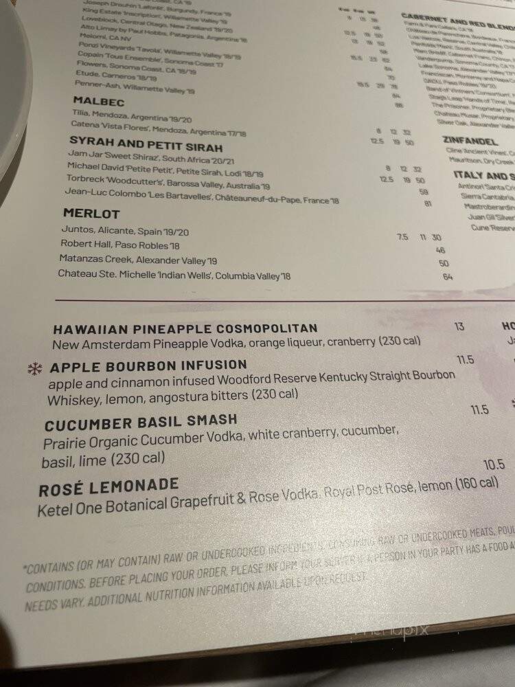 Seasons 52 - Dallas, TX menu_pic