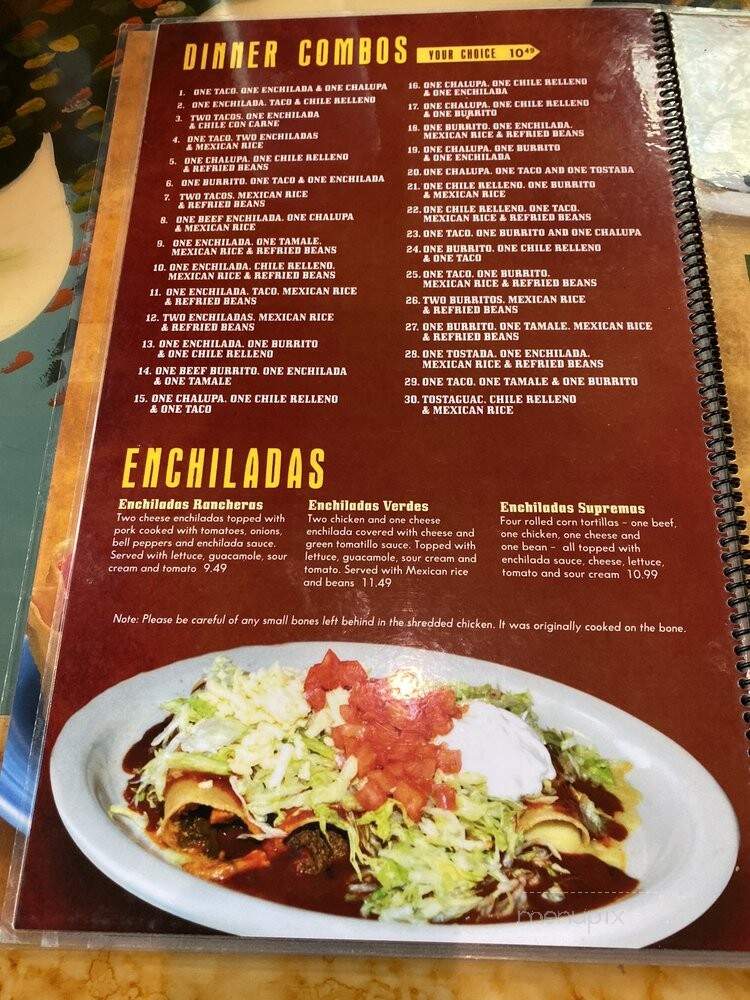 Cancun Mexican Grill - Lansing, MI menu_pic