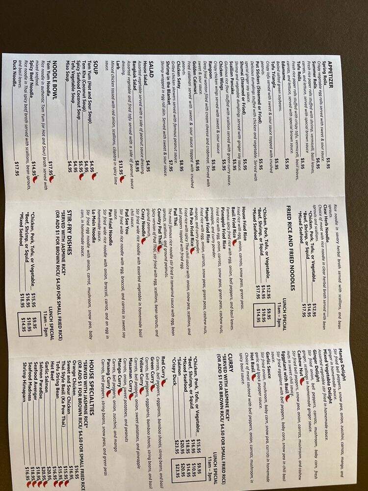 Spice Thai Cuisine pop - Twinsburg, OH menu_pic