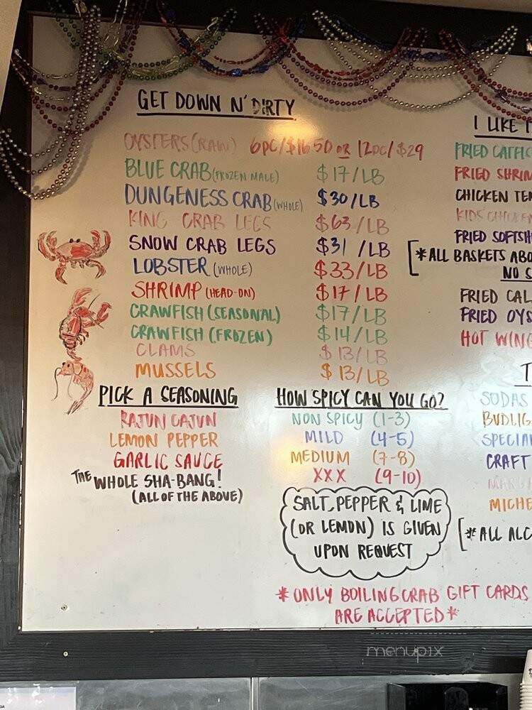 The Boiling Crab - San Diego, CA menu_pic