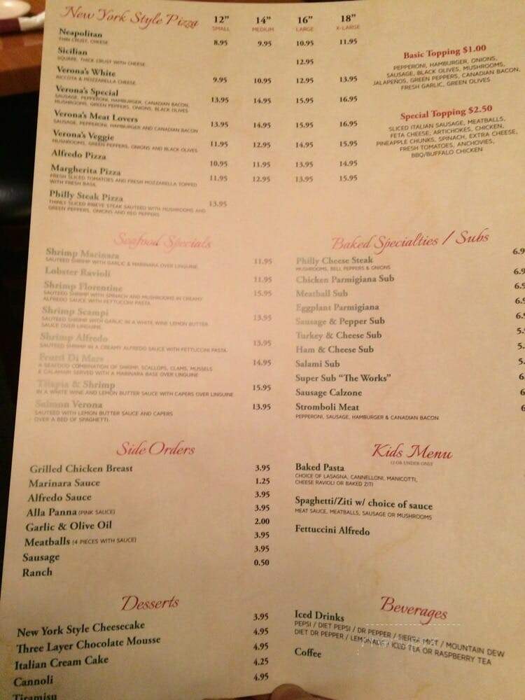 Verona Italian Restaurant - Dallas, TX