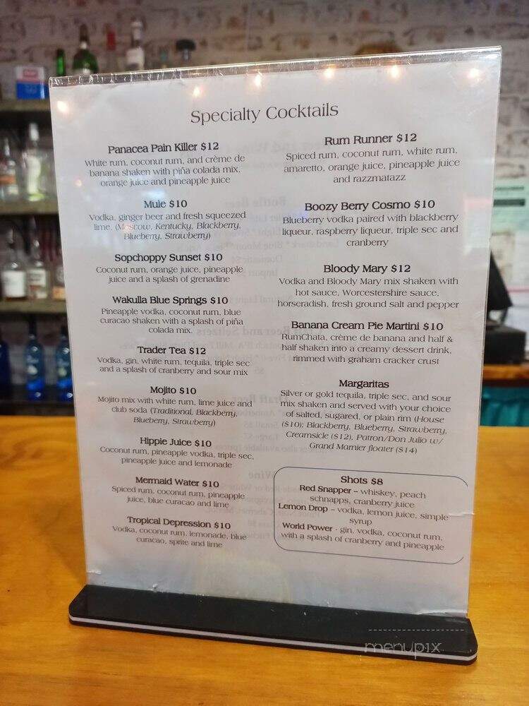 Tropical Trader Shrimp Company - Panacea, FL menu_pic