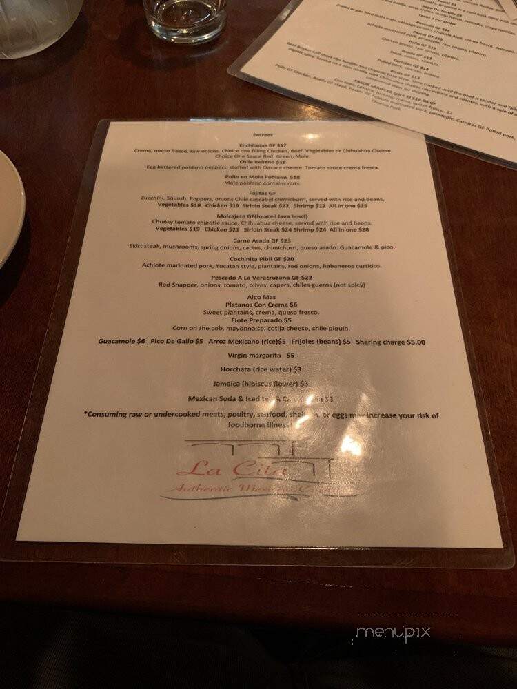 La Cita - Cherry Hill, NJ menu_pic