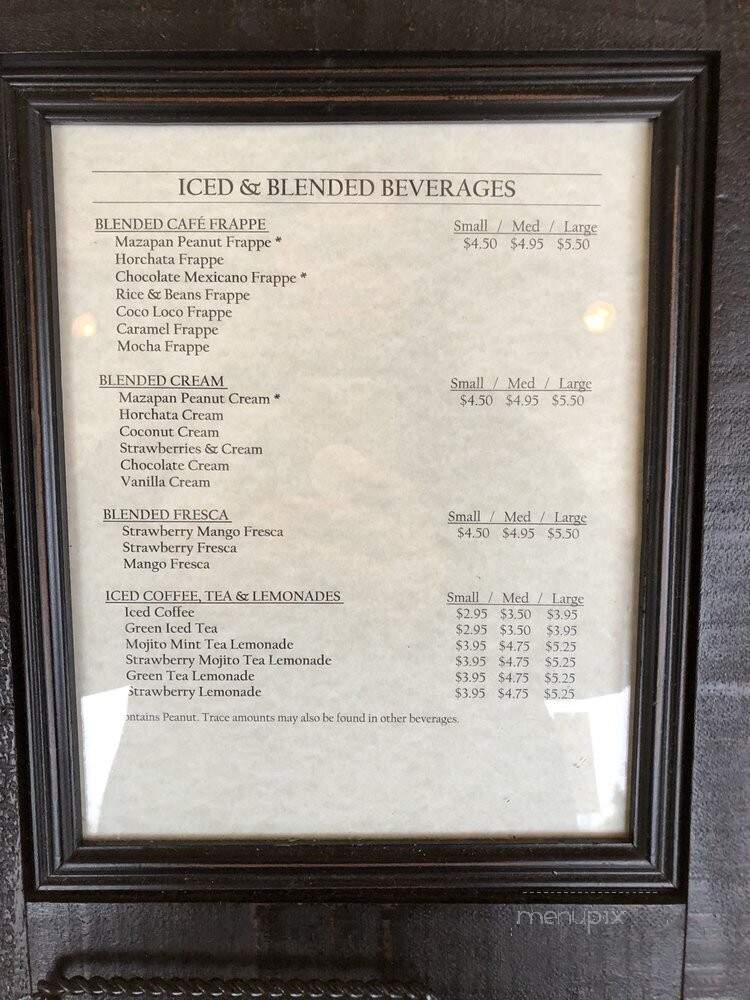 Tierra Mia Coffee - Pico Rivera, CA menu_pic