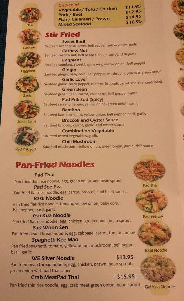 White Elephant Restaurant - Santa Clara, CA menu_pic