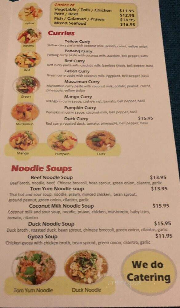 White Elephant Restaurant - Santa Clara, CA menu_pic