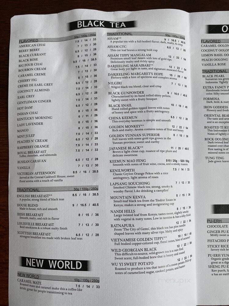 Louisville Tea Company - Louisville, KY menu_pic