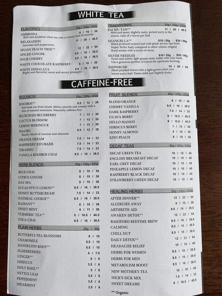 Louisville Tea Company - Louisville, KY menu_pic