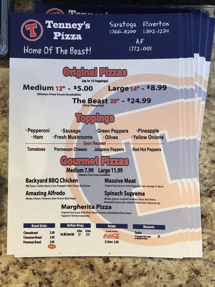 Tenney's Pizza - American Fork, UT menu_pic