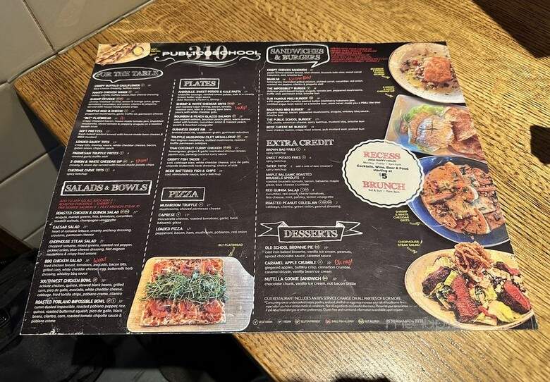 Public School 310 - Culver City, CA menu_pic