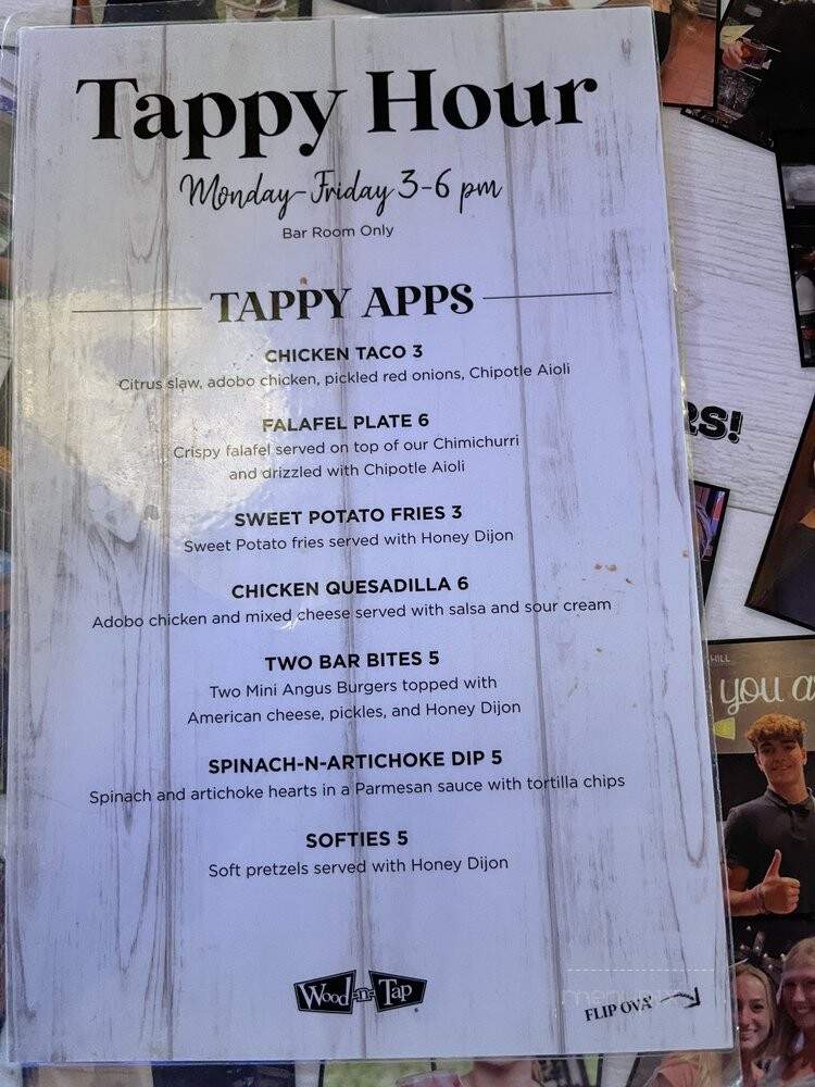 WOOD-N-TAP bar & Grill - Wallingford, CT menu_pic