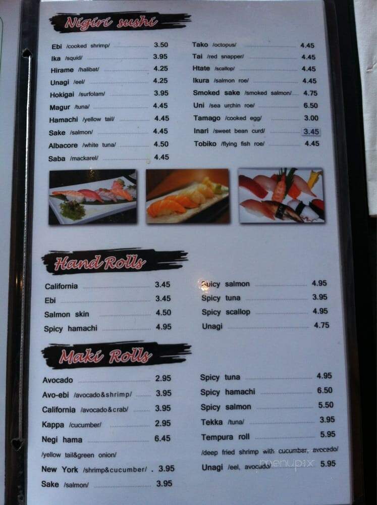 Sumo Japanese Restaurant - Albany, CA menu_pic