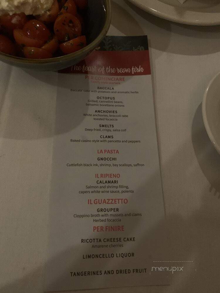 Spiaggia Seafood Trattoria - Mays Landing, NJ menu_pic
