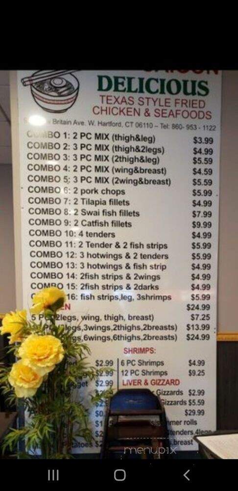 Pho Saigon Authentic Vietnamese Restaurant & Deli - West Hartford, CT menu_pic