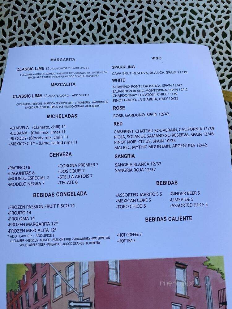 Bar Bruno - Brooklyn, NY menu_pic
