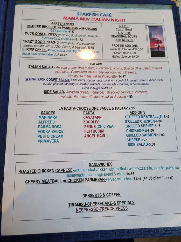 The Cafe - INFINITY Science Center - Bay Saint Louis, MS menu_pic