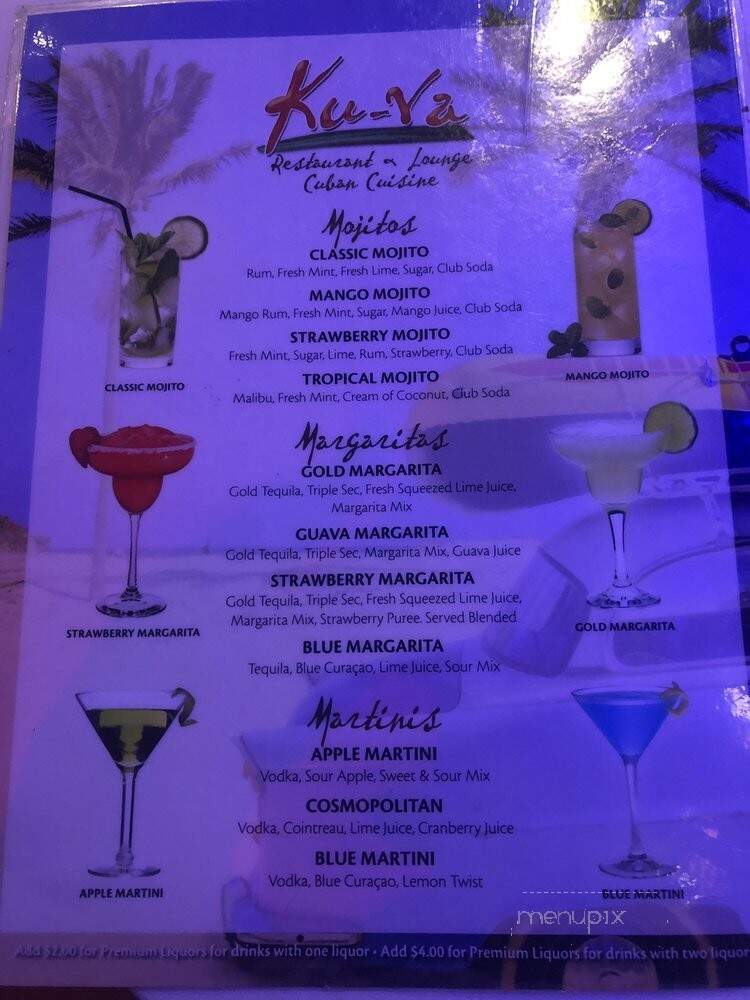 Ku-Va - Miami, FL menu_pic