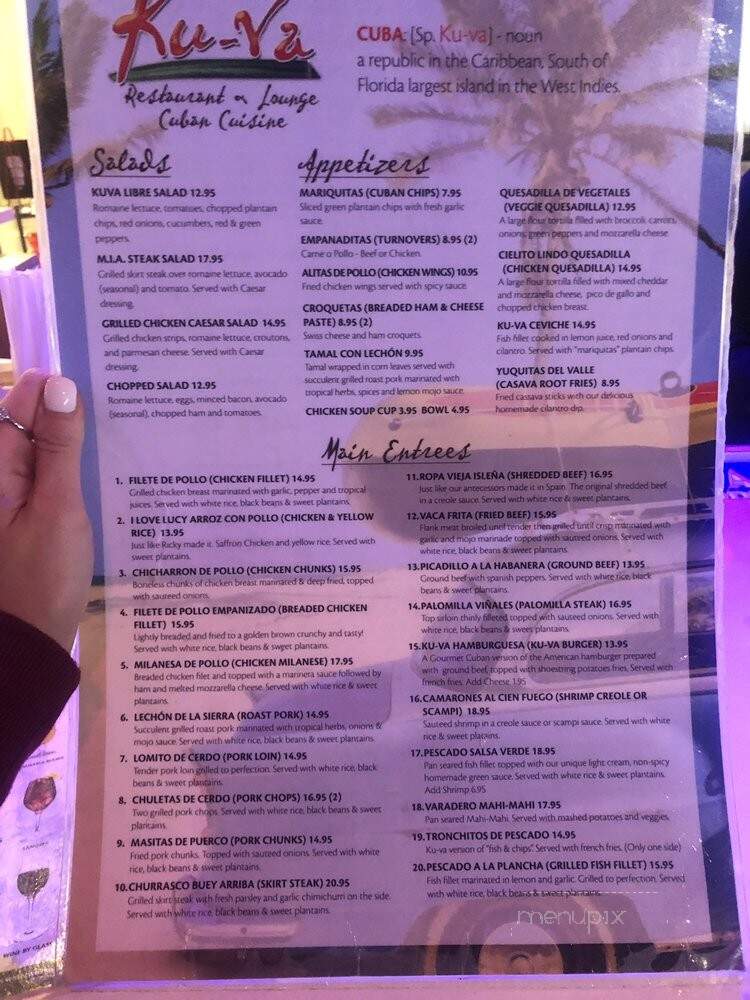 Ku-Va - Miami, FL menu_pic