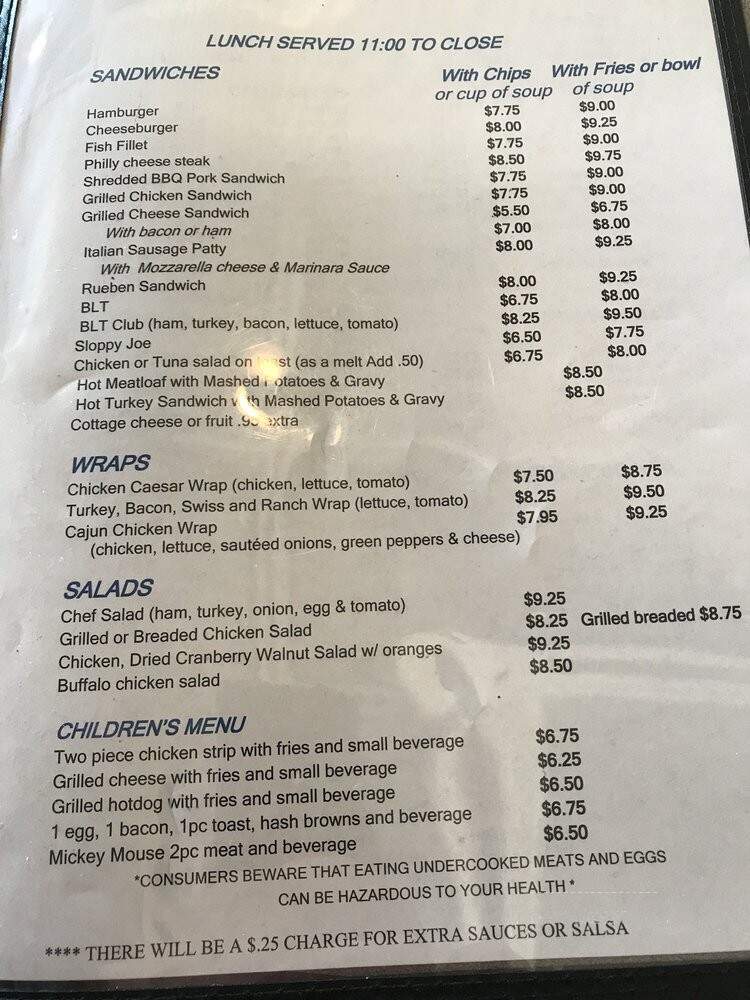Crossing Restaurant - Waukesha, WI menu_pic