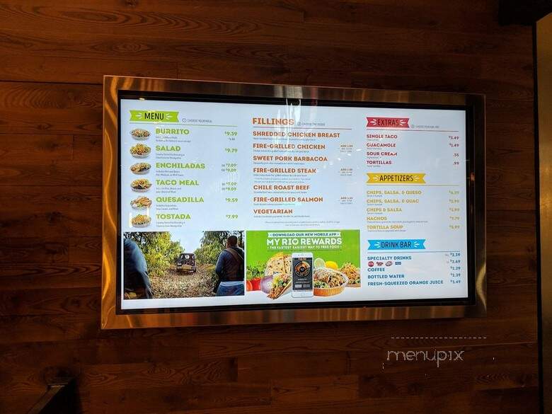Cafe Rio Mexican Grill - Salt Lake City, UT menu_pic