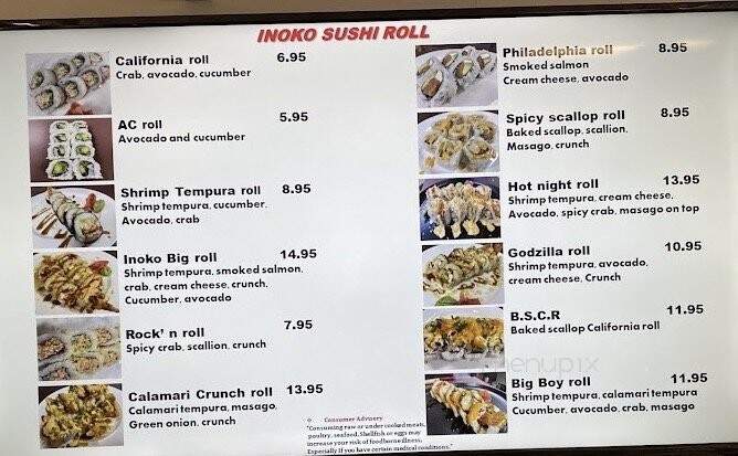 Inoko Express - Bogart, GA menu_pic