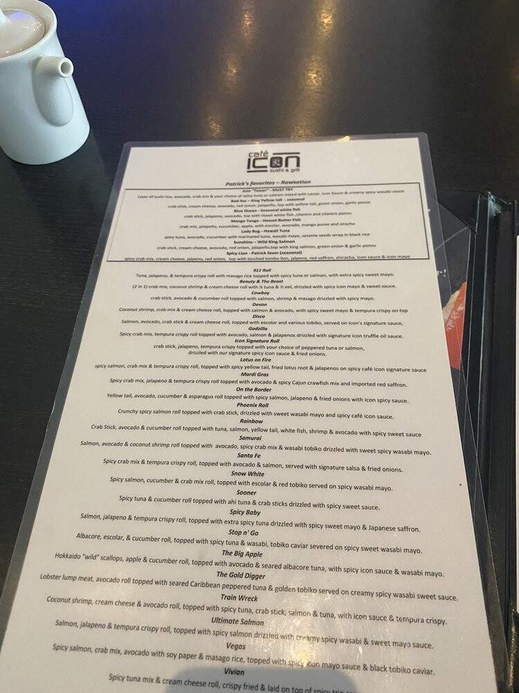 Cafe Icon Sushi And Grill - Edmond, OK menu_pic
