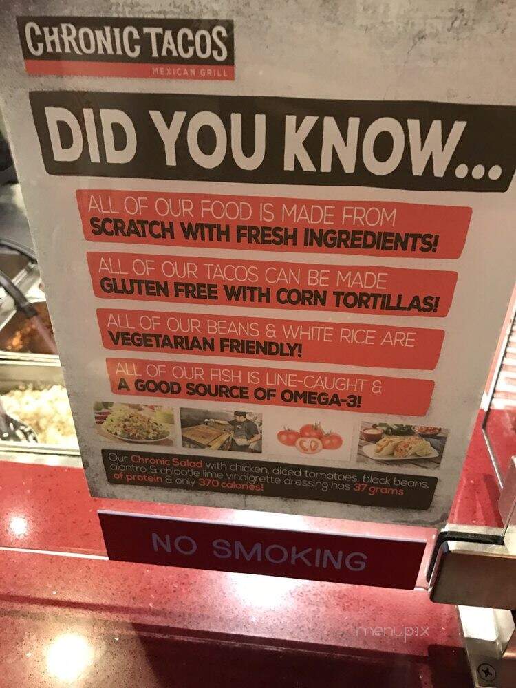 Chronic Tacos - Las Vegas, NV menu_pic