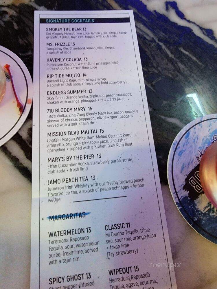 710 Beach Club - San Diego, CA menu_pic