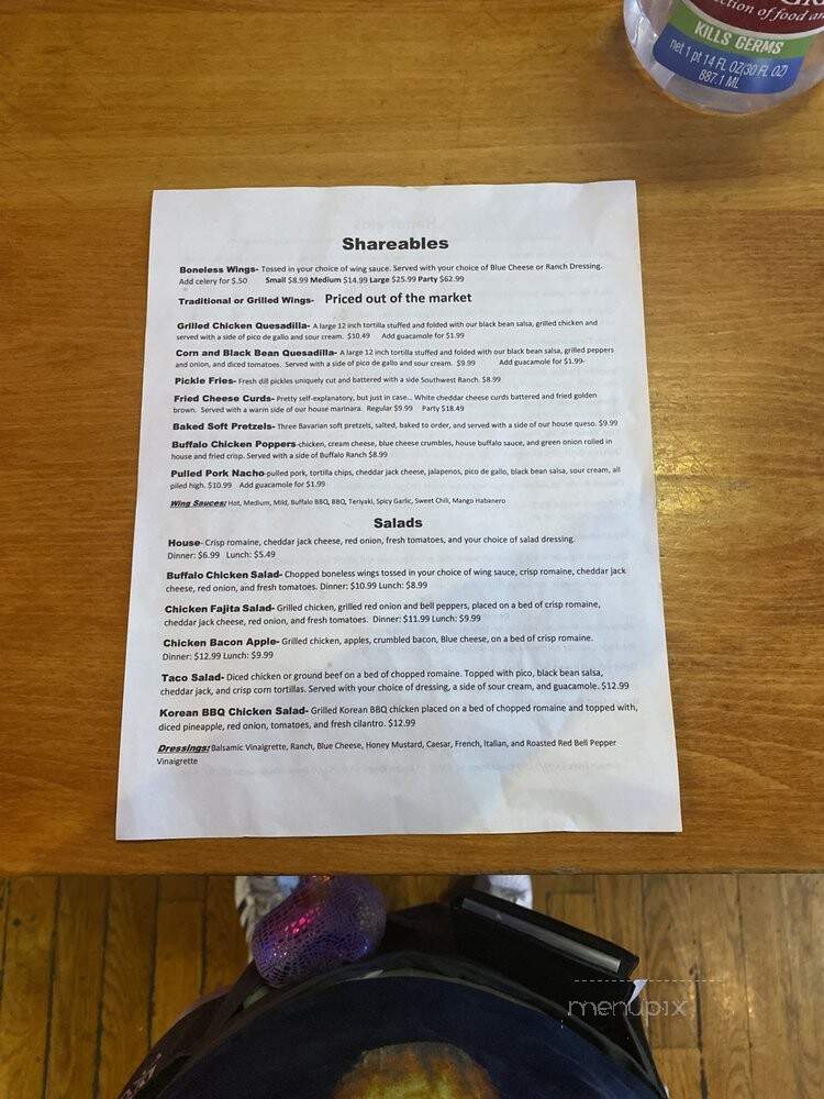 7th and Elm Bar and Grill - Terre Haute, IN menu_pic