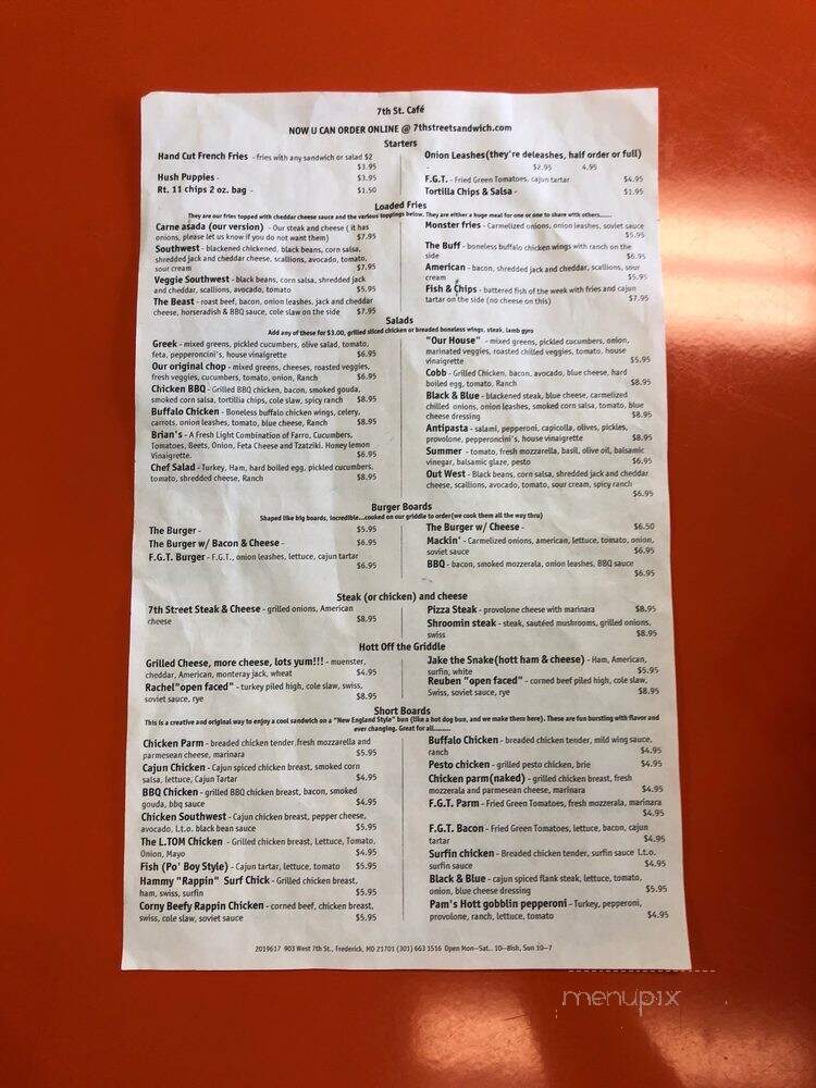 7th St Sandwich Shop - Frederick, MD