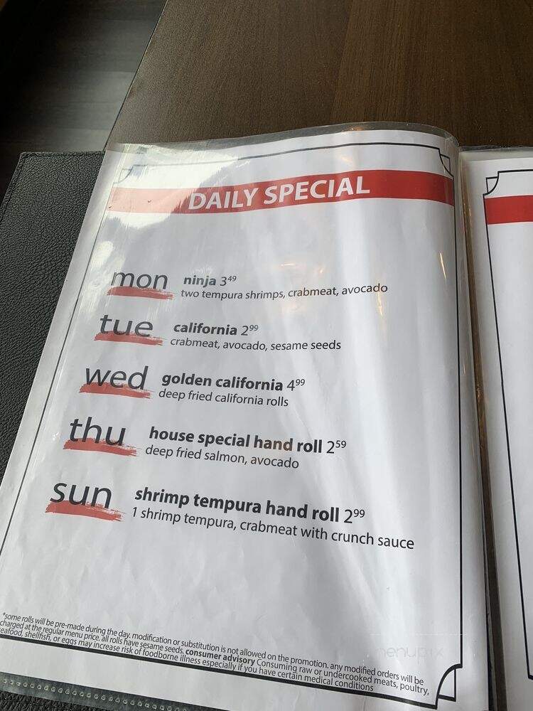 Aisuru Sushi - San Luis Obispo, CA menu_pic